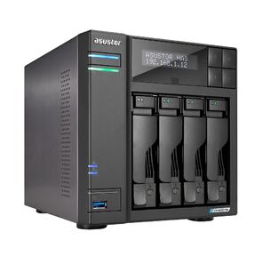 ASUSTOR AS6704T 4-Bay NAS / Intel Celeron N1505 2, 0GHz / 4GB DDR4,  noHDD (HDD, SSD) / 2x2, 5Gbe (LAN) / 2xUSB3.2, HDMI; 90IX01N1-BW3S20