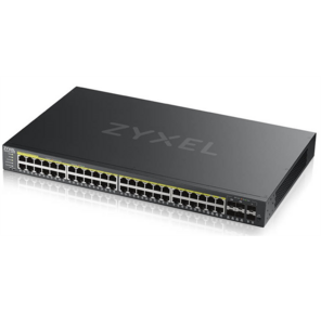 Zyxel NebulaFlex Pro GS2220-50HP Hybrid L2 PoE+ Switch,  19 "rack,  44xGE PoE +,  4xCombo  (SFP  /  RJ-45 PoE+),  2xSFP,  375W PoE Budget,  Standalone  /  Cloud Management