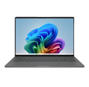 Ноутбук Asus Zenbook 14 UX3407QA-QD267W Snapdragon X X1-26-100 16Gb SSD512Gb Qualcomm Adreno 14" OLED WUXGA  (1920x1200) Windows 11 Home grey WiFi BT Cam Bag  (90NB1502-M00DN0)