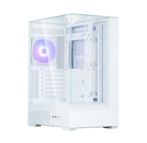 ZALMAN P40 Prism,  ATX,  WHITE,  WINDOW,  2x3.5",  3x2.5",  1xUSB TYPE-C,  2xUSB3.0,  REAR 1x120mm ARGB