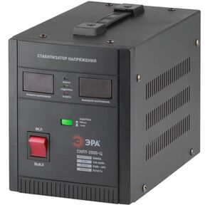 ЭРА Б0020160 СНПТ-2000-Ц Стабилизатор напряжения переносной,  ц.д.,  140-260В / 220 / В,  2000ВА