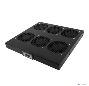 ЦМО Модуль вентиляторный 19" 1U,  6 вентиляторов,  регул. глубина 390-750 мм  с контроллером,  черный R-FAN-6K-1U-9005