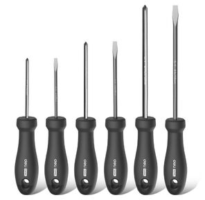Набор отверток ";Home Series"; Deli HT1006 6шт SL3x75+SL5x100+SL6x150+PH0x75+PH1x100+PH2x150 Эксклюзивный дизайн. Рукоятка из высококачественного софттач пластика
