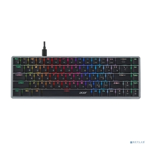 Клавиатура Acer OKW302 механическая серебристый USB for gamer LED  (ZL.KBDCC.01C)