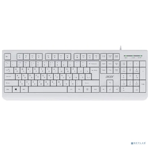 Клавиатура Acer OKW400 белый USB Multimedia  (ZL.KBDEE.01B) кабель 1.8м