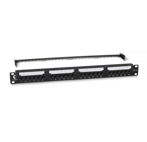 Cabeus PL2-24-Cat.5e-Dual IDC Патч-панель 19"  (1U),  24 порта RJ-45,  категория 5e,  Dual IDC,  с задним кабельным организатором,  new