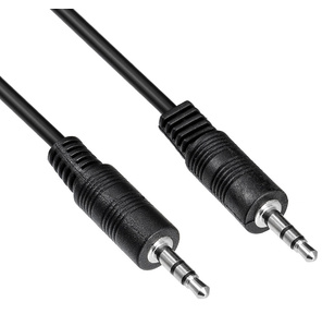 Кабель соединительный аудио-видео Buro BAAC002-2 Jack 3.5  (m) / Jack 3.5  (m) 2м. черный