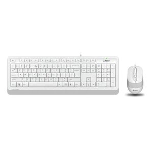 Клавиатура + мышь A4 Fstyler F1010 клав:белый / серый мышь:белый / серый USB