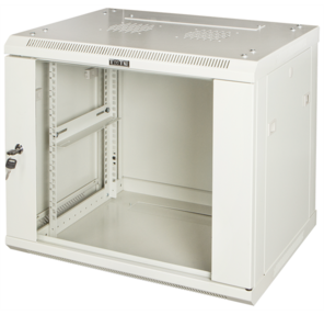 Шкаф настенный серии Pro,  4U 600x450,  стеклянная дверь