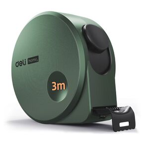 Измерительный и разметочный инструмент Deli Рулетка Home Series Green HT8316L 3м х 16мм,  эксклюзивный дизайн,  корпус - высококачественный софттач пластик