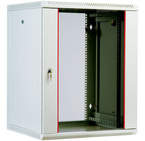 Шкаф телекоммуникационный настенный разборный 12U  (600х650),  съемные стенки,  дверь стекло