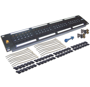 Патч-панель LANMASTER  (LAN-PPL48U5E) 48 портов. UTP. кат.5E. 2U