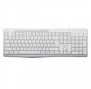 Клавиатура Gembird KB-8430M, {USB,  белый,  113 клавиш,  9 кнопок управления мультимедиая,  кабель 1, 5м}
