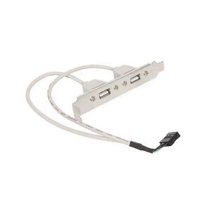 Gembird Планка в сист блок на 2 USB2, 0,  10pin  ( CCUSBRECEPTACLE)