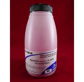 Тонер для Kyocera TK-580M,  FS-C5150 / P6021 Magenta  (фл. 40г) 2, 8K B&W Standart  (Tomoegawa) фас. Россия
