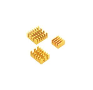 Набор радиаторов ACD  Gold 3 in 1 Heat Sink Set Aluminum for Raspberry Pi 4B