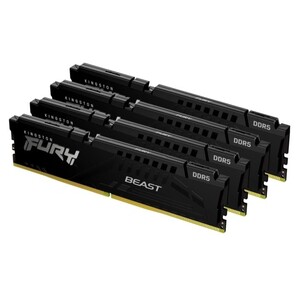 Модуль памяти DDR 5 DIMM 128Gb PC41600,  5200Mhz,  Kingston FURY Beast Black XMP CL40  (Kit of 4)  (KF552C40BBK4-128)