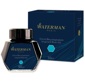 Флакон с чернилами Waterman  (CWS0110810) голубые чернила 50мл для ручек перьевых