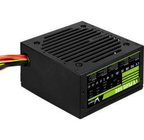 Aerocool 500W Retail VX PLUS 500 ATX v2.3 Haswell,  fan 12cm,  500mm cable,  power cord,  20+4P,  4+4P,  PCIe 6+2P x1,  PATA x3,  SATA x3,  FDD