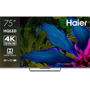 Телевизор QLED Haier 75" Smart TV S6 Frameless серый 4K Ultra HD 144Hz MEMC DVB-T DVB-T2 DVB-C DVB-S DVB-S2 USB WiFi Smart TV