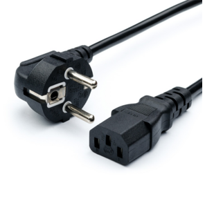 Кабель питания GoPower евровилка CEE 7 / 7-C13 1.8м ПВХ 0.75мм черный  (1 / 10 / 160)