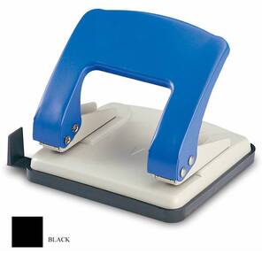 KW-TRIO 966GR / BLCK Дырокол Stylish Medium до 20 листов черный выдвижная линейка