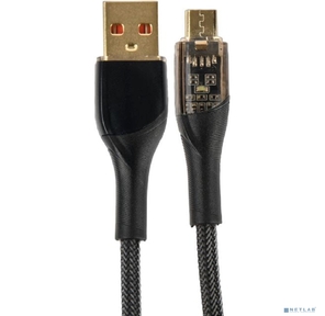 PERFEO Кабель USB А вилка - Micro USB вилка,  20W,  нейлон,  черный,  длина 1 м.,  PREMIUM  (U4020)