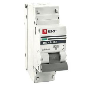 EKF mcb47100-1-40C-pro Автоматический выключатель 1P 40А  (C) 10kA ВА 47-100 EKF PROxima
