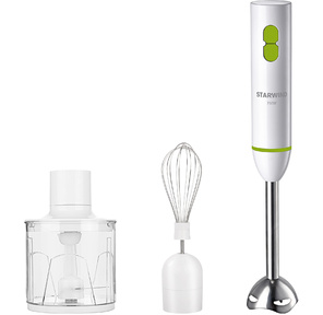 Блендер погружной Starwind SBP1113 750Вт белый / зеленый