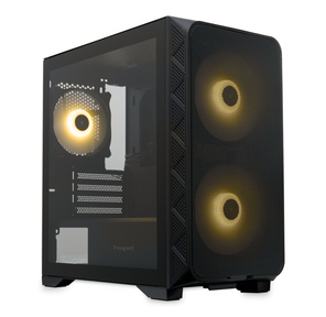 Корпус без блока питания /  HSPD M321,  Mesh Mini-tower,  Black,  slide TG,  0.45 SPCC,  2x140mm ARGB+1x120mm ARGB mATX,  mITX 160 / 340 / 184mm 2x2.5",  2x3.5",  4xPCI 2xUSB-A 3.0,  1xUSB-A 1.0 390x200x385mm