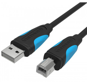 Кабель Vention USB 2.0 AM / BM  - 3м. Черный