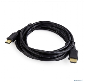 Bion Кабель HDMI v1.4,  19M / 19M,  3D,  4K UHD,  Ethernet,  CCS,  позолоченные контакты,  10м,  черный [BXP-CC-HDMI4L-100]