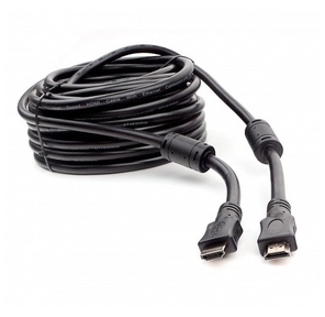 Кабель HDMI Cablexpert CCF2-HDMI4-15M,  15м,  v1.4,  19M / 19M,  черный,  позол.разъемы,  экран,  2 ферр кольца,  пакет