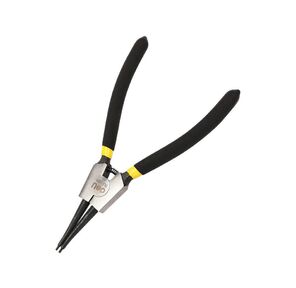 Прямой съемник внешних стопорных колец Deli DL104107 175мм,  углеродистая сталь 55#,  прорезиненная рукоять