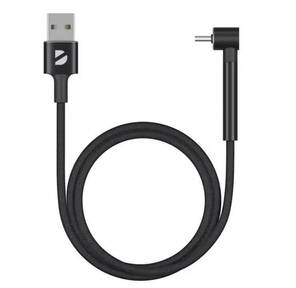 Deppa Дата-кабель Stand USB - USB-C,   подставка,  алюминий,  1м,  черный,  Deppa