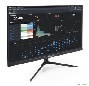 ExeGate EV2707A ProSmart 27" LCD VA 1920x1080 75Hz 5ms 16:9 280cd 3000:1 178 / 178 D-Sub HDMI2.0 FreeSync LowBlueLight Speakers VESA регулировка наклона черный [EX294345RUS]