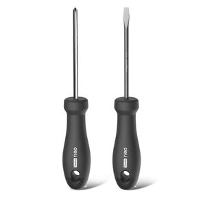 Набор отверток ";Home Series"; Deli HT1002 2шт SL5x100+PH1x100 Эксклюзивный дизайн. Рукоятка из высококачественного софттач пластика