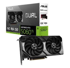 ASUS RTX5060Ti DUAL OC 8GB GDDR7 128bit 3xDP HDMI 2FAN RTL