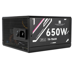 Блок питания 650W /  Power Supply Thermalright,  650W 80+ Bronze  (ATX,  3.0,  Full modular,  1x24 (20+4)pin,  2xCPU 8 (4+4)pin,  4xPCIe*2 8 (6+2)pin,  3xSATA3,  3xMOLEX4pin,  Active,  120x120mm,  150x140x86mm,  APFC,  black)