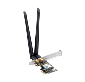 Сетевой адаптер Wi-Fi + Bluetooth Cudy WE3000 АХ5400 PCI Express  (ант.внеш.съем) 2ант.
