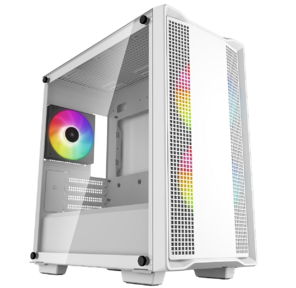 Корпус DeepCool CC360 WH ARGB mATX,  без БП,  2xUSB,  с окном  (R-CC360-WHAPM3-G-1)