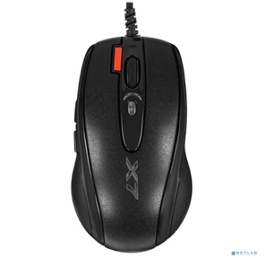 A-4Tech Мышь X (7)-710BK  (черный) USB,  2000dpi,  встр. память 16Кб,  1000ГЦ,  7 кнопок. [94397]