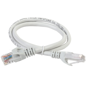 ITK Коммутационный шнур  (патч-корд),  кат.5Е UTP,  LSZH,  10м,  серый