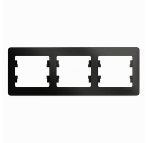 Schneider-electric GSL000703 GLOSSA 3-постовая РАМКА,  горизонтальная,  АНТРАЦИТ