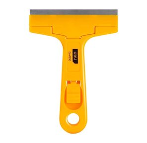 Скребок Deli DL4723C 145мм Ширина лезвия: 18 мм. Толщина лезвия: 0, 5 мм. Высокопрочный пластик ручки. Лезвие из сплава.