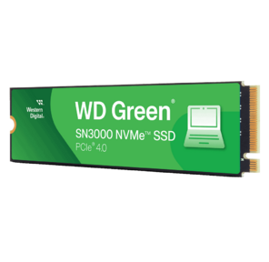 Твердотельный диск 1TB WD Green SN3000,  M.2 2280,  PCI-E 3x4,  [R / W - 5000 / 4200 MB / s]