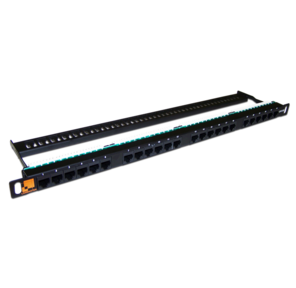 Патч-панель Lanmaster LAN-PPC24U5E 19" 0.5U 24xRJ45 кат.5e UTP