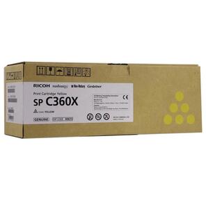 Принт-картридж желтый,  тип SP C360X  (9K,  только для МФУ)  SP C361SFNw