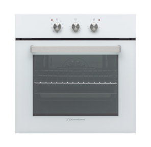 59.5х59.5x61 см,  58л,  9 режимов работы,  механические переключатели,  механический таймер,  белая эмаль / ручки цвета нержавеющая сталь