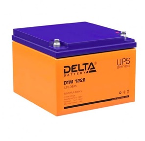 Delta DT1226  (12V26Ah) Аккумуляторная батарея для слаботочных систем
